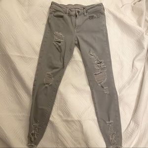 American Eagle Outfitters Gray Stretch Jeans